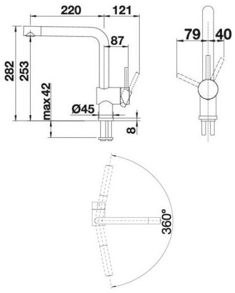 Змішувач Blanco LINUS 516707