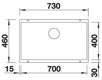 Мийка Blanco SUBLINE 700-U 523444