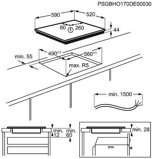 Варильна поверхня Electrolux IPE6440KFV Hob2Hood