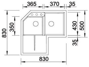 Мийка Blanco METRA 9 E 518888