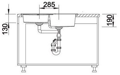 Мийка Blanco METRA 9 E 518888