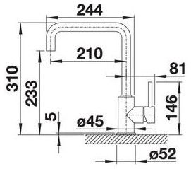 Змішувач Blanco MILI 523111