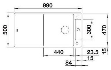 Мийка Blanco AXIA III XL 6 S-F білий