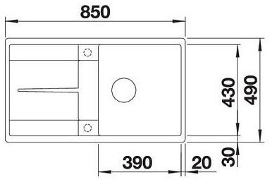 Мийка Blanco METRA 5 S-F 519098