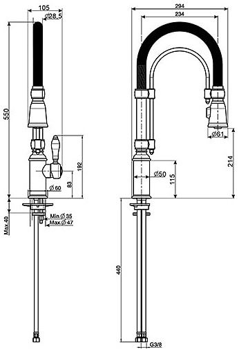 Змішувач Smeg MIDR7RA-2