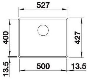 Мийка Blanco SUBLINE 500-F 523535