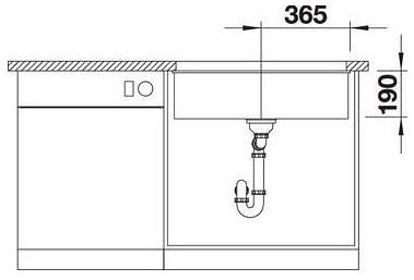 Мийка Blanco SUBLINE 700-U 523442