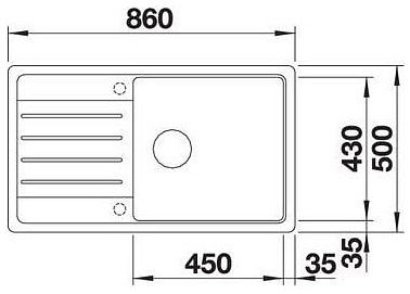 Мийка Blanco LEGRA XL 6 S 523326