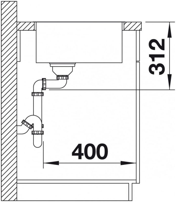 Мийка Blanco SUBLINE 500-IF SteelFrame 524110