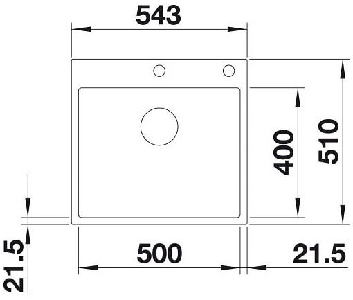 Мийка Blanco SUBLINE 500-IF/A SteelFrame 524112