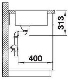 Мийка Blanco SUBLINE 320-F 523416