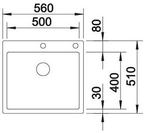 Мийка Blanco CLARON 500-IF/A 523393