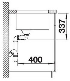 Мийка Blanco SUBLINE 480/320-U 523588