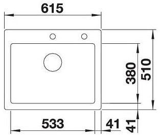 Мийка Blanco PALONA 6 кераміка 524738