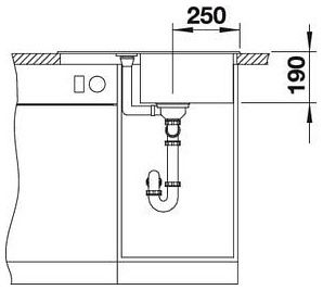 Мийка Blanco METRA 45 S Compact 525913