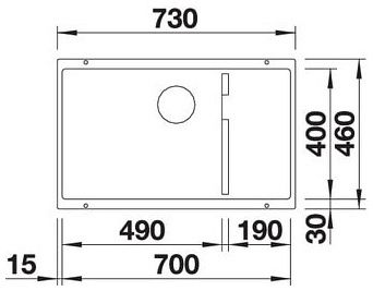 Мийка Blanco SUBLINE 700-U Level 526004