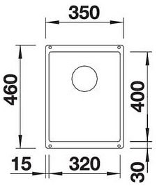 Мийка Blanco SUBLINE 320-U 525983