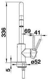 Змішувач Blanco MIDA-S 526146