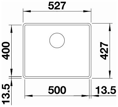 Мийка Blanco SUBLINE 500-F 525994