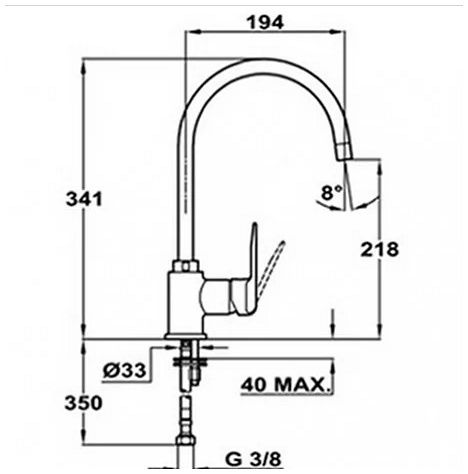 Змішувач Teka Inca H 53995120S