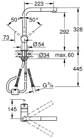 Змішувач GROHE Vento 30437DC0