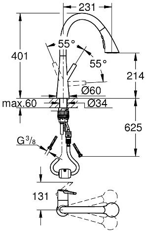 Змішувач GROHE Scala 30440DC0