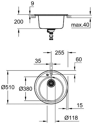 Мийка GROHE K 200 50-C 51 31656AT0