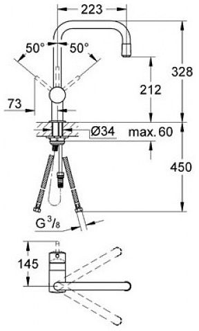 Змішувач GROHE Vento 30435DC0