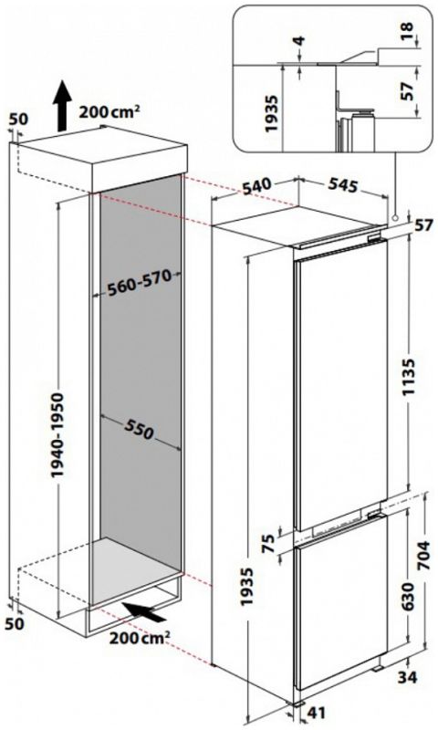 Холодильник Whirlpool WHC 20 T 593