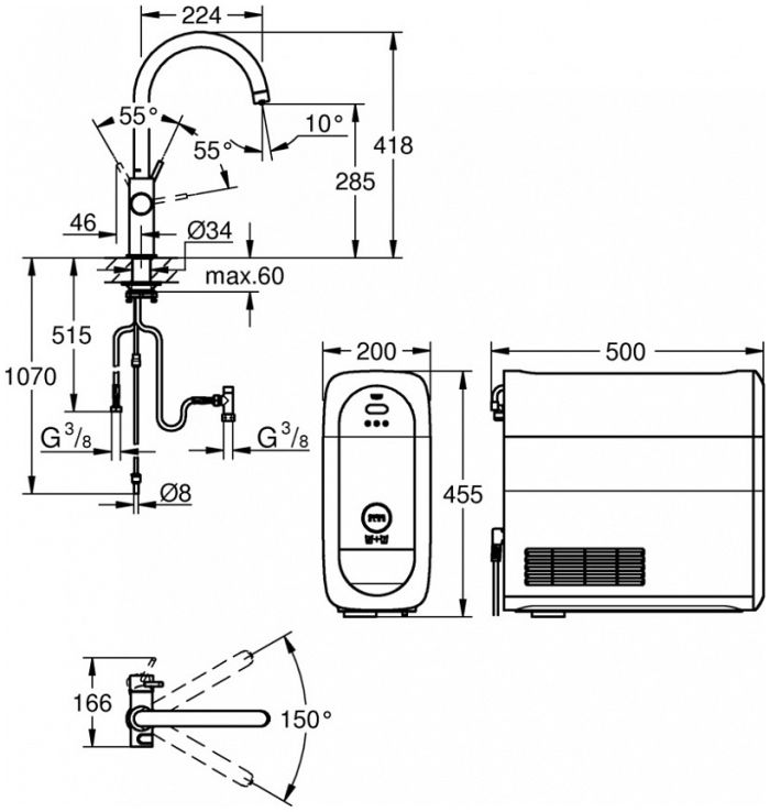 Змішувач GROHE Blue Home 31455 AL 1