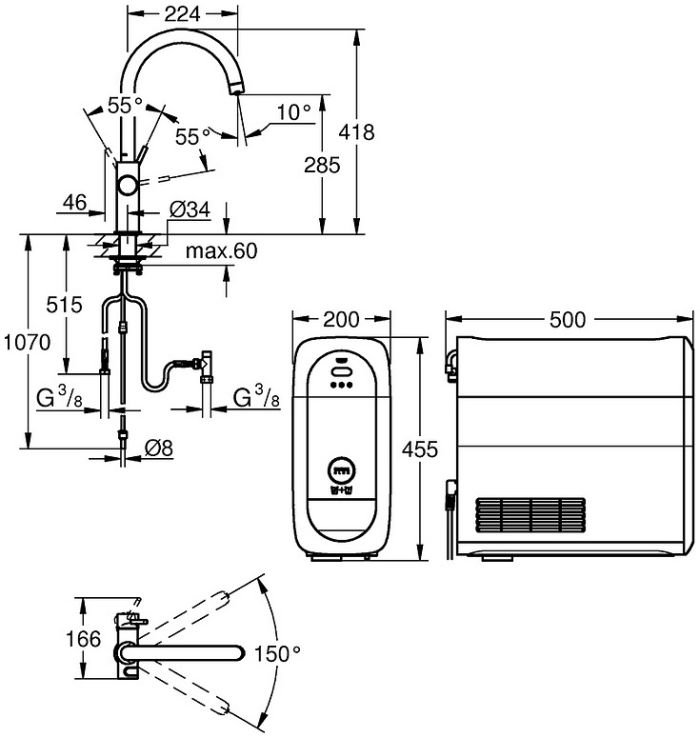 Змішувач GROHE Blue Home 31455 KS 1