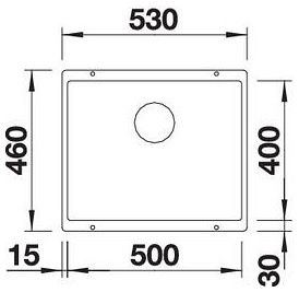 Мийка Blanco SUBLINE 500-U 525995