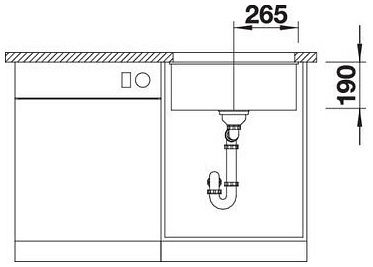 Мийка Blanco SUBLINE 500-U 525995