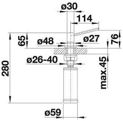 Дозатор Blanco TORRE 526700