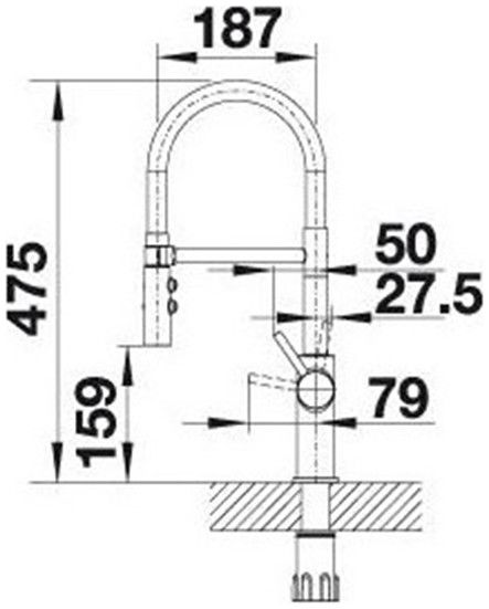 Змішувач Blanco CATRIS-S Flexo 525793