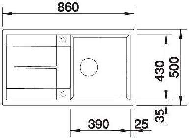 Мийка Blanco METRA 5 S 527109