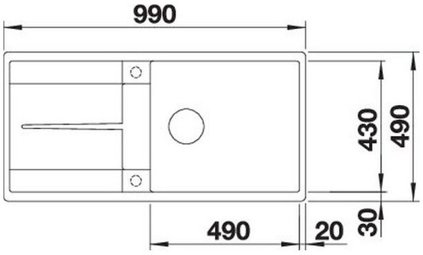 Мийка Blanco METRA XL 6 S-F 527125