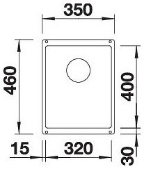 Мийка Blanco SUBLINE 320-U 527160