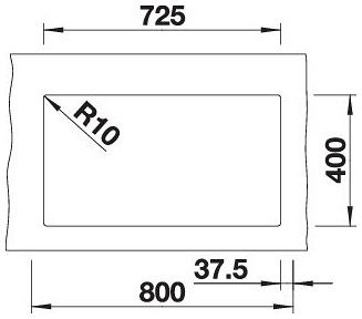 Мийка Blanco SUBLINE 350/350-U 527164