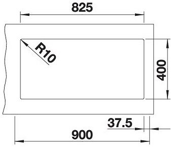 Мийка Blanco SUBLINE 480/320-U 527168