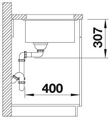 Мийка Blanco SUBLINE 500-U 527170