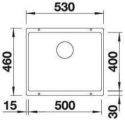 Мийка Blanco SUBLINE 500-U 527170