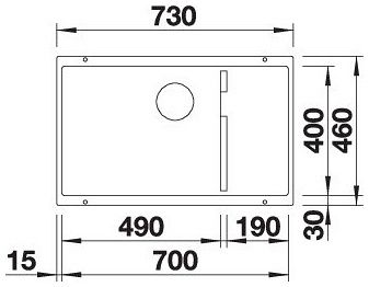 Мийка Blanco SUBLINE 700-U Level 527172