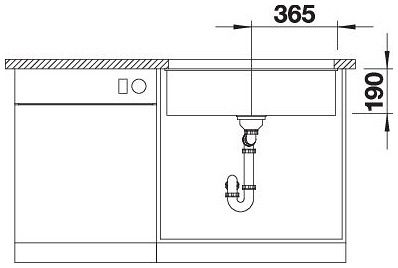 Мийка Blanco SUBLINE 700-U 527173