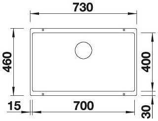 Мийка Blanco SUBLINE 700-U 527173