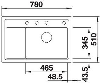 Мийка Blanco ZENAR XL 6 S Compact 527185