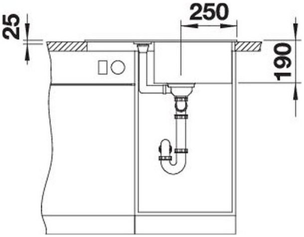 Мийка Blanco METRA 45 S Compact 527285