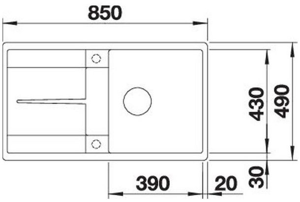 Мийка Blanco METRA 5 S-F 527294