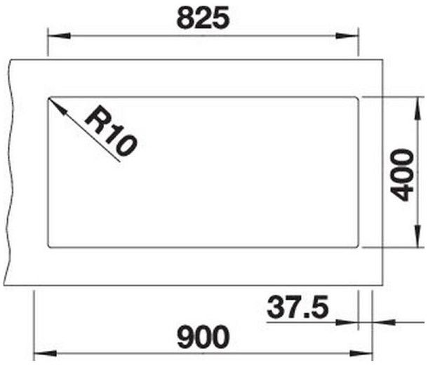 Мийка Blanco SUBLINE 480/320-U 527351