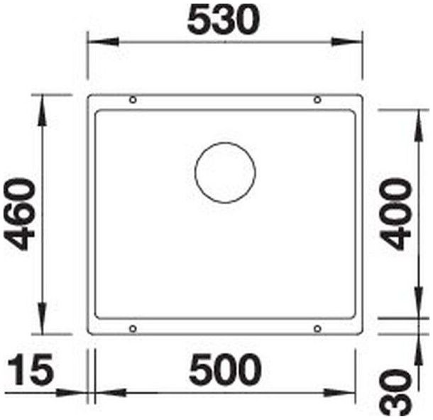 Мийка Blanco SUBLINE 500-U 527353